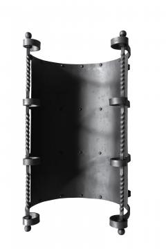 Arts And Crafts Wrought Iron Log Holder - 4465269