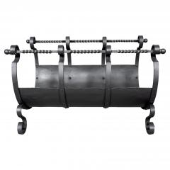 Arts And Crafts Wrought Iron Log Holder - 4465426