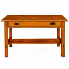Arts Crafts Antique L J G Stickley Oak Library Table no 531 - 4502577