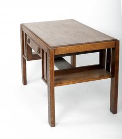 Arts Crafts Oak Desk with Drawer - 1332401