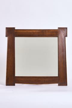 Arts Crafts Oak Mirror - 3874952