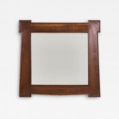 Arts Crafts Oak Mirror - 3878389