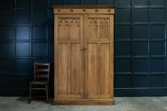 Arts Crafts Oak Vestry Cupboard - 1962728