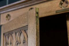 Arts Crafts Oak Vestry Cupboard - 1962744