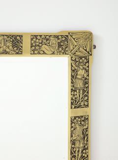 Arts and Crafts Brass Mirror - 2242606