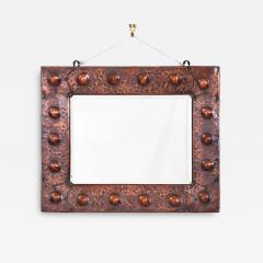 Arts and Crafts Copper Roundel Mirror - 3536457