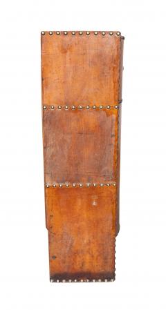 Arts and Crafts Leather and Brass Stud Umbrella Stand - 4322876