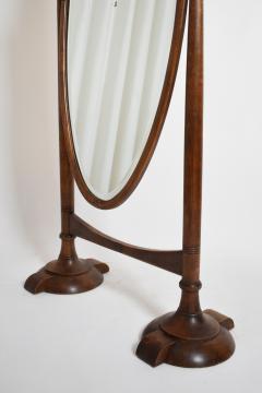 Arts and Crafts wooden psyche mirror 1900s  - 4695756