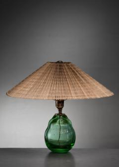 Arttu Brummer Arttu Brummer green glass table lamp - 4482703