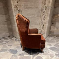 Arturo Pani 1940s Arturo Pani Sophisticated Wingback Lounge Chair Mexico City - 3683444