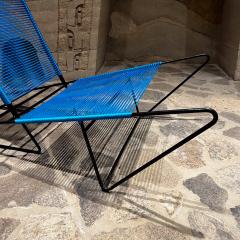 Arturo Pani 1955 Arturo Pani Custom Modern Blue Lounge Chairs Mexico City - 3363578