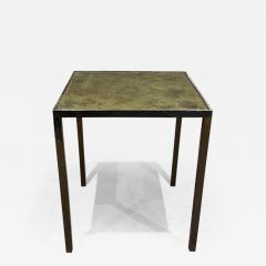 Arturo Pani 1960s Arturo Pani Mexican Modernism Side Table Bronze with Eglomise Glass - 2506401