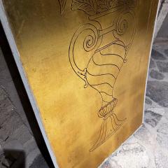 Arturo Pani 1960s Double Sided Wood Door Panel in Gold Leaf Mexico - 3308963