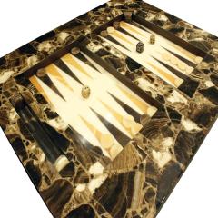 Arturo Pani Arturo Pani Exceptional Backgammon Table in Onyx 1960s - 1041287