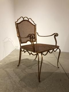 Arturo Pani Arturo Pani Mexican Gilt Wrought Iron Armchair - 1228186