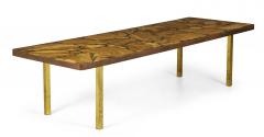 Arturo Pani Arturo Pani for Muller of Mexico Modern Onyx and Resin Top Coffee Table - 2794165