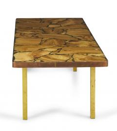 Arturo Pani Arturo Pani for Muller of Mexico Modern Onyx and Resin Top Coffee Table - 2794168