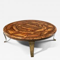 Arturo Pani Mexican Regency Round Marble Coffee Table Arturo Pani For Guy Muller - 3204098