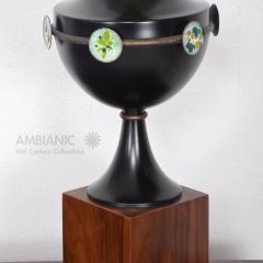 Arturo Pani Mid Century Mexican Modernist Table Lamp with Enamel Decorations - 351617