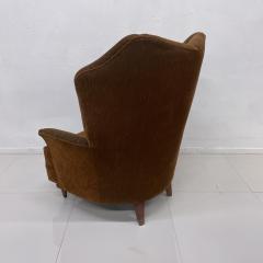 Arturo Pani Regency Modern High Wingback Arm Chair in Mohair by Arturo Pani Mexico 1940s - 2018430