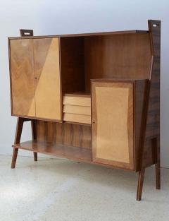 Arturo Reverso Italian Modern Walnut Birch and Mahogany Cabinet or Bookcase Arturo Reverso - 4702629