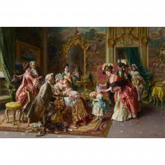 Arturo Ricci Impressive large Italian genre painting by Arturo Ricci - 3732231