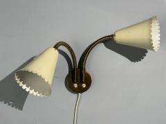 Arvid B hlmarks Adjustable Wall Light Brass Lacquered Metal Sweden 1940s - 4492386