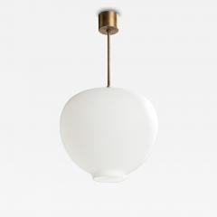Arvid Bohlmarks Lampfabrik Pendant Light with Brass and Glass Sweden 1950s - 4770664