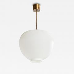 Arvid Bohlmarks Lampfabrik Pendant Light with Brass and Glass Sweden 1950s - 4770666