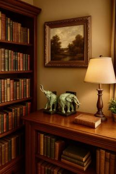 Ary Jean Leon Bitter Art Deco Elephant Bookends in the Style of Ary Bitter France circa 1930 - 4461504