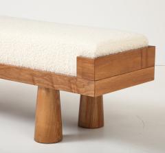 Ash Ivory Boucl Bench by Milanese Artisan Studio Italy 2025 - 4442508