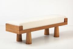 Ash Ivory Boucl Bench by Milanese Artisan Studio Italy 2025 - 4442511