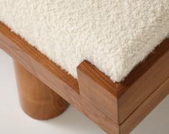 Ash Ivory Boucl Bench by Milanese Artisan Studio Italy 2025 - 4442516