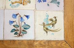 Ash and Painted Tile Table France c 1960 - 3242667