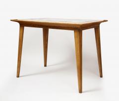 Ash and Painted Tile Table France c 1960 - 3242672