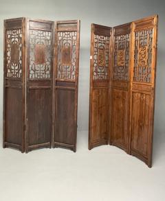 Asian 19th Century Folding Screen Room Divider Rosewood Teak Six Panel - 3446551