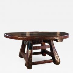 Asian 19th century Rustic Low Round Table - 677897