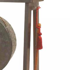 Asian Bronze Gong With Stand - 4520241
