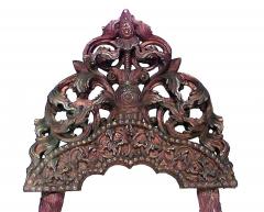 Asian Burmese Carved Snake Easel - 4171213
