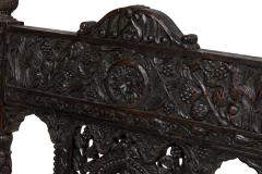 Asian Burmese Ebonized Arm Chair - 4650006