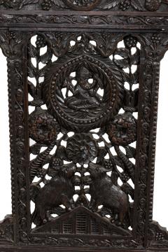 Asian Burmese Ebonized Arm Chair - 4650009