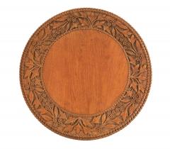 Asian Burmese Stripped Teak Base Table - 4652346