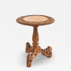 Asian Burmese Stripped Teak Base Table - 4700599