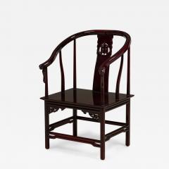 Asian Chinese Ming Style c 1970s Rosewood Armchair - 4729333