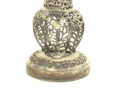 Asian Chinese Style 20th Cent Filigree Design Tiered Table Lamp - 732296