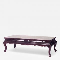 Asian Chinese Style Maroon Lacquered Coffee Table - 2799412