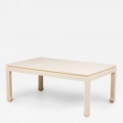 Asian Contemporary Ming Dynasty Style Beige Raffia Wrapped Coffee Table - 4708712