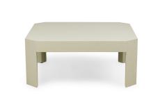 Asian Contemporary Style Sage Colored Raffia Wrapped Coffee Table - 4650601