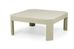 Asian Contemporary Style Sage Colored Raffia Wrapped Coffee Table - 4650603