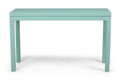 Asian Contemporary Style Turquoise Colored Raffia Wrapped Console Table - 4171701